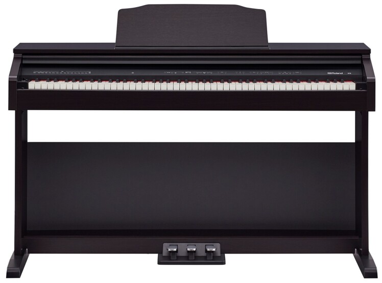 پیانو دیجیتال رولند RP30 نمای روبرو مشکی